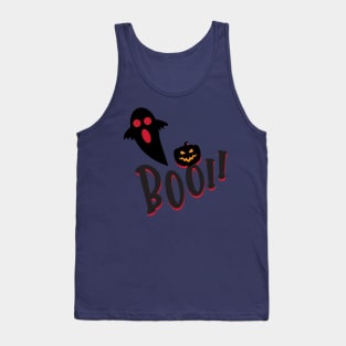 Halloween Boo I Halloween Pumpkin I Halloween Ghost Tank Top